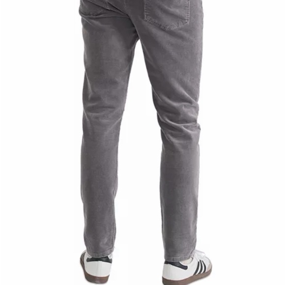 Marine Layer 5-Pocket Mid Grey Corduroy Pants Slim Straight - Picture 7 of 7